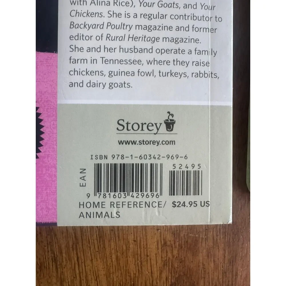 Lot of 2 Backyard Homestead Farm Animals Book & Seasonal Planner Storey